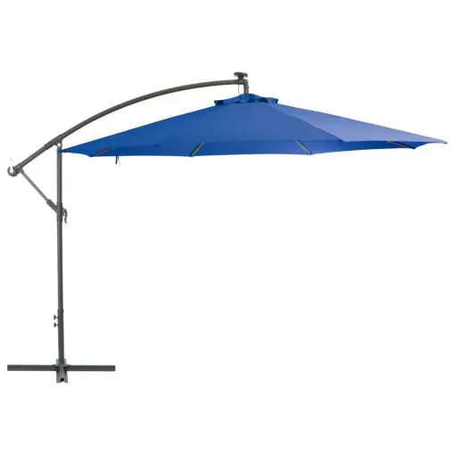 vidaXL Cantilever Umbrella with Aluminium Pole 350 cm Blue