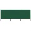 vidaXL 3-panel Wind Screen Fabric 400×80 cm Green