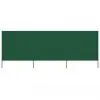 vidaXL 3-panel Wind Screen Fabric 400×160 cm Green