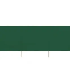 vidaXL 3-panel Wind Screen Fabric 400×160 cm Green
