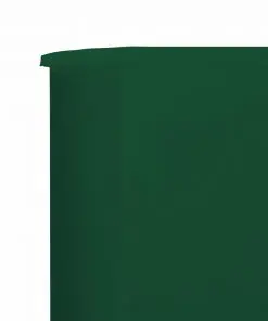 vidaXL 3-panel Wind Screen Fabric 400×160 cm Green