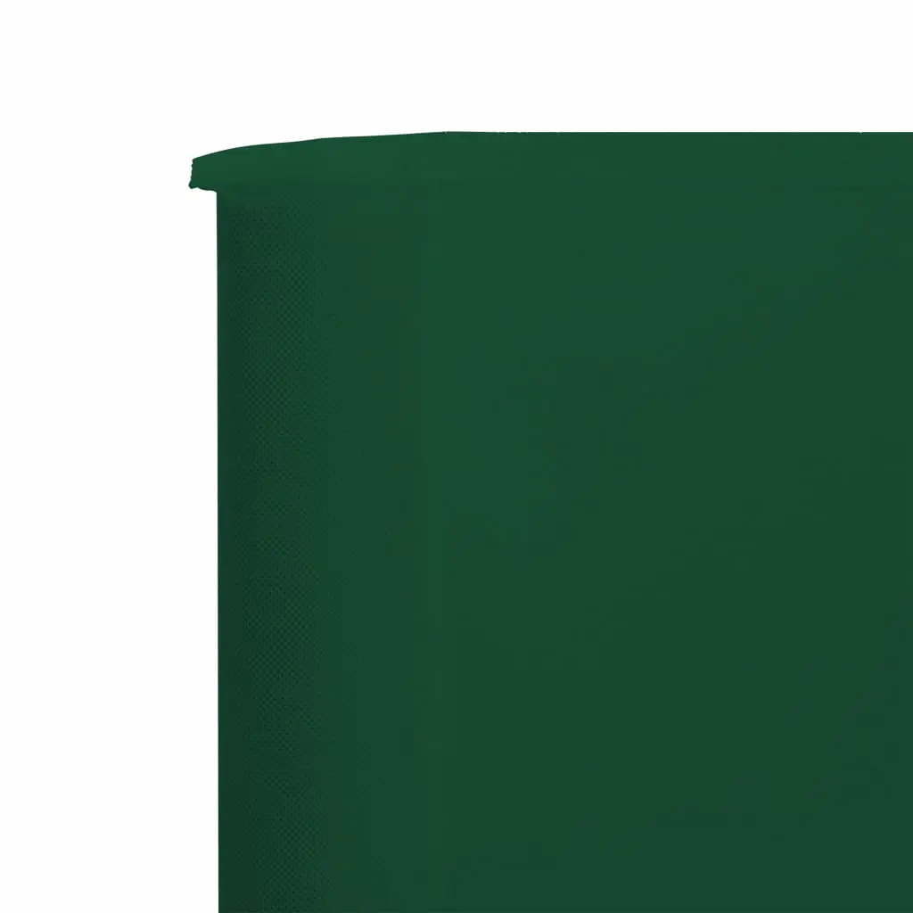 vidaXL 3-panel Wind Screen Fabric 400×160 cm Green