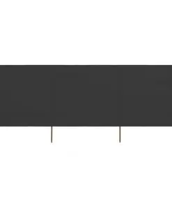 vidaXL 3-panel Wind Screen Fabric 400×160 cm Anthracite