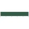 vidaXL 5-panel Wind Screen Fabric 600×80 cm Green