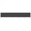 vidaXL 5-panel Wind Screen Fabric 600×80 cm Anthracite