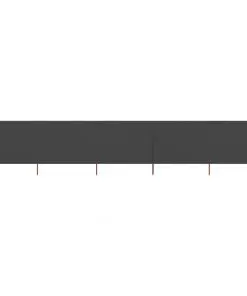 vidaXL 5-panel Wind Screen Fabric 600×80 cm Anthracite