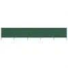 vidaXL 5-panel Wind Screen Fabric 600×120 cm Green