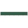 vidaXL 6-panel Wind Screen Fabric 800×120 cm Green