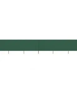 vidaXL 6-panel Wind Screen Fabric 800×120 cm Green