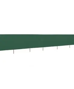 vidaXL 6-panel Wind Screen Fabric 800×120 cm Green