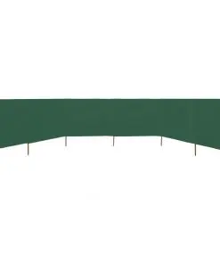 vidaXL 6-panel Wind Screen Fabric 800×120 cm Green