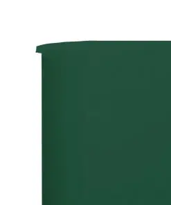 vidaXL 6-panel Wind Screen Fabric 800×120 cm Green