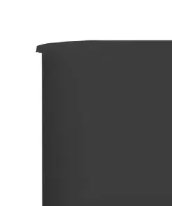 vidaXL 6-panel Wind Screen Fabric 800×120 cm Anthracite
