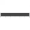 vidaXL 6-panel Wind Screen Fabric 800×160 cm Anthracite