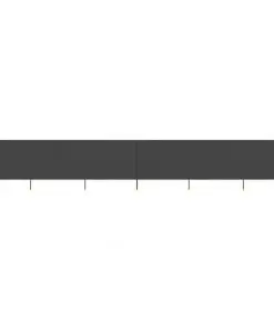vidaXL 6-panel Wind Screen Fabric 800×160 cm Anthracite