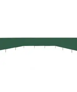 vidaXL 9-panel Wind Screen Fabric 1200×80 cm Green