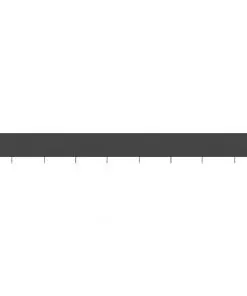 vidaXL 9-panel Wind Screen Fabric 1200×80 cm Anthracite