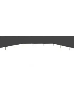 vidaXL 9-panel Wind Screen Fabric 1200×120 cm Anthracite