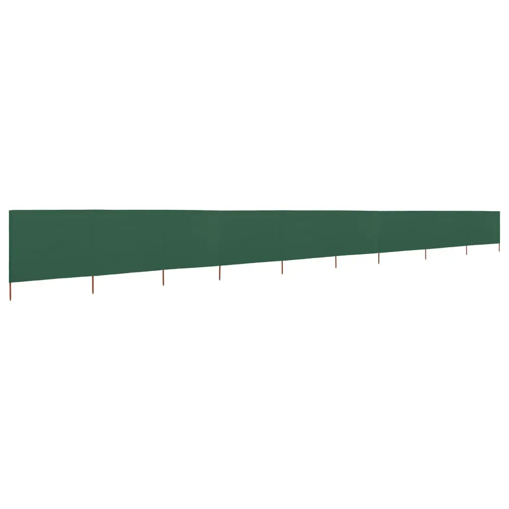 vidaXL 9-panel Wind Screen Fabric 1200×160 cm Green