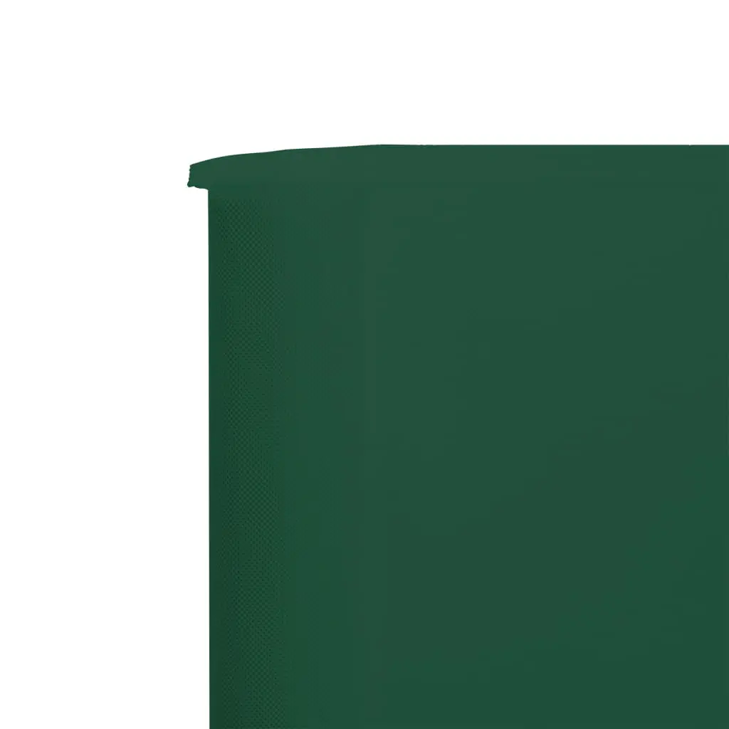 vidaXL 9-panel Wind Screen Fabric 1200×160 cm Green