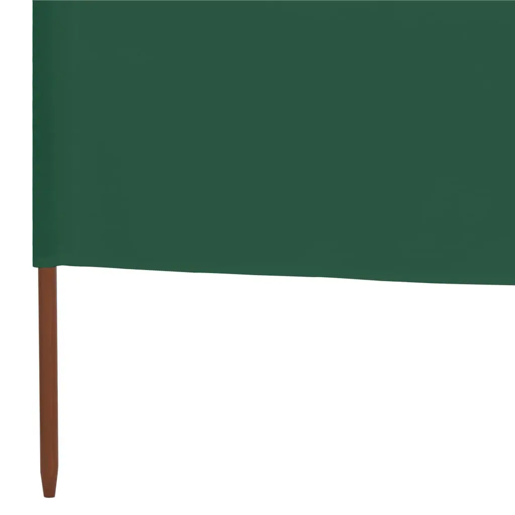 vidaXL 9-panel Wind Screen Fabric 1200×160 cm Green
