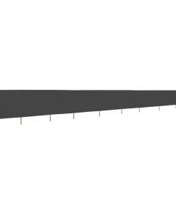 vidaXL 9-panel Wind Screen Fabric 1200×160 cm Anthracite