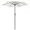 vidaXL Parasol Sand White 200×211 cm Aluminium