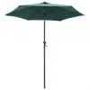 vidaXL Parasol Green 200×211 cm Aluminium