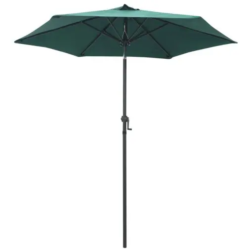 vidaXL Parasol Green 200×211 cm Aluminium