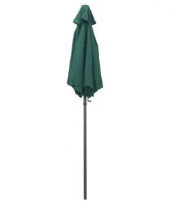 vidaXL Parasol Green 200×211 cm Aluminium