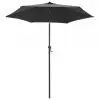 vidaXL Parasol Anthracite 200×211 cm Aluminium