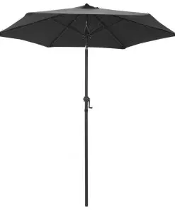 vidaXL Parasol Anthracite 200×211 cm Aluminium