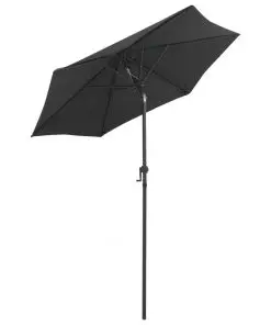 vidaXL Parasol Anthracite 200×211 cm Aluminium