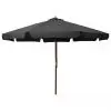 vidaXL Outdoor Parasol with Wooden Pole 330 cm Anthracite