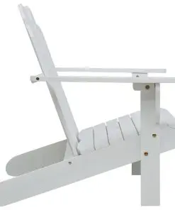 vidaXL Double Adirondack Chair Wood White