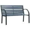 vidaXL Garden Bench 120 cm Grey Wood vidaXL Garden Bench 120 cm Grey Wood