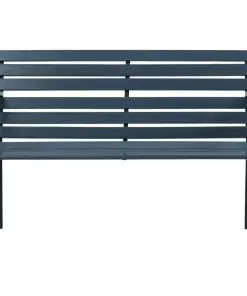 vidaXL Garden Bench 120 cm Grey Wood