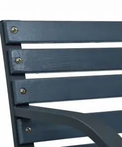 vidaXL Garden Bench 120 cm Grey Wood