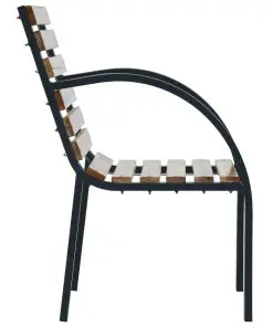 vidaXL Garden Chairs 2 pcs Wood