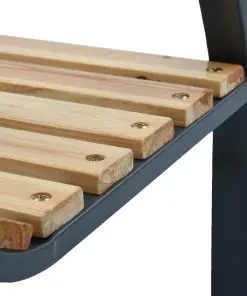 vidaXL Garden Chairs 2 pcs Wood