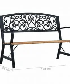 vidaXL Garden Bench 120 cm Wood