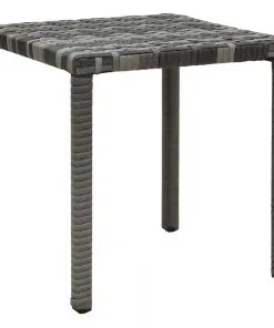 vidaXL Sun Loungers with Table Poly Rattan Anthracite