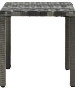 vidaXL Sun Loungers with Table Poly Rattan Anthracite