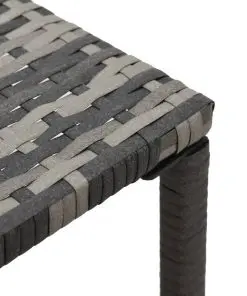 vidaXL Sun Loungers with Table Poly Rattan Anthracite
