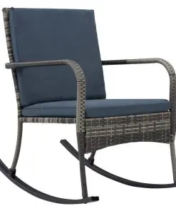 vidaXL Garden Rocking Chair Poly Rattan Anthracite