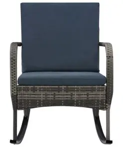 vidaXL Garden Rocking Chair Poly Rattan Anthracite