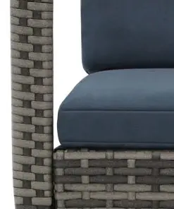 vidaXL Garden Rocking Chair Poly Rattan Anthracite