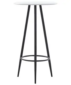 vidaXL Bar Table White 60×107.5 cm MDF
