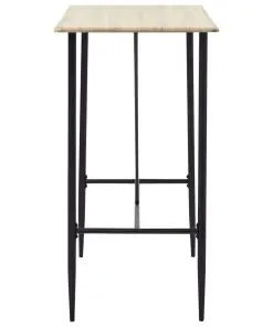 vidaXL Bar Table Oak 120x60x110 cm MDF