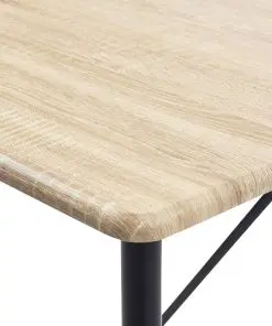 vidaXL Bar Table Oak 120x60x110 cm MDF